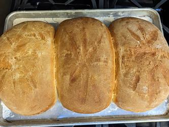 Delicious, freshly baked bread
